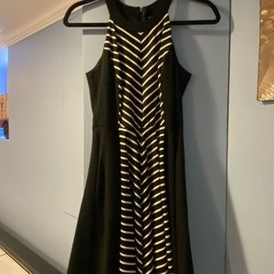 High neck dress with pockets